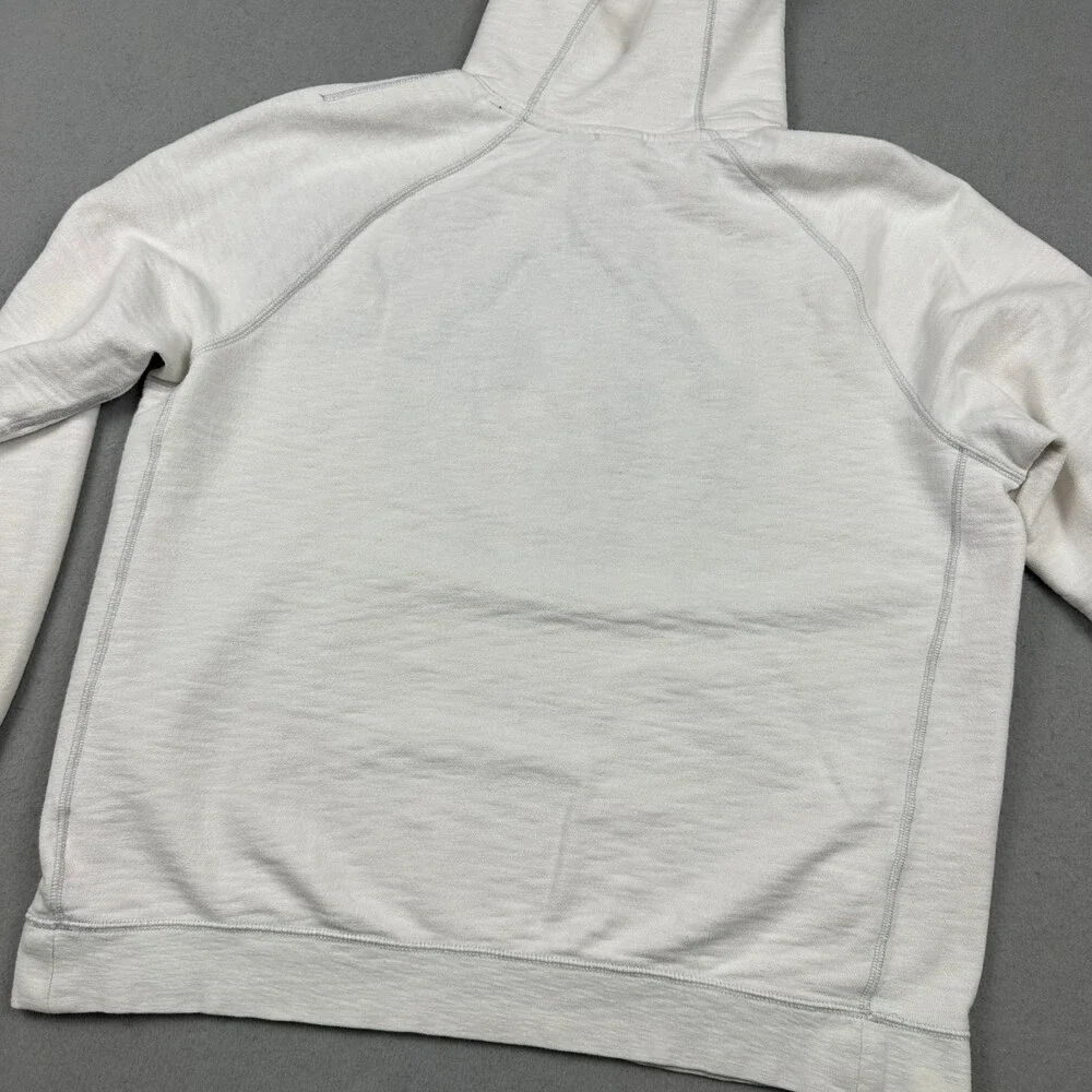 Nike Hoodie Men Extra Large Beige Solid Spell Out Pullover Sweatshirt Swoosh XL
